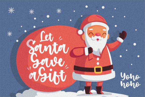 Santa Robin Font Poster 3