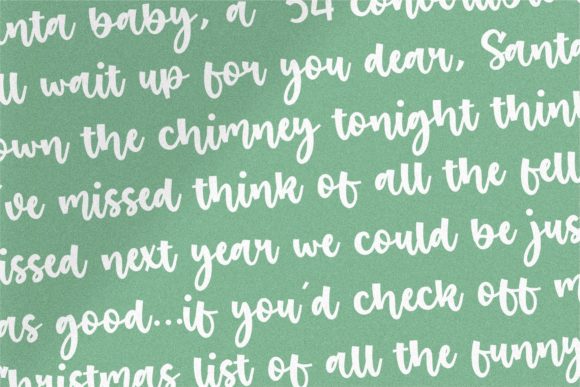 Santa Robin Font Poster 5