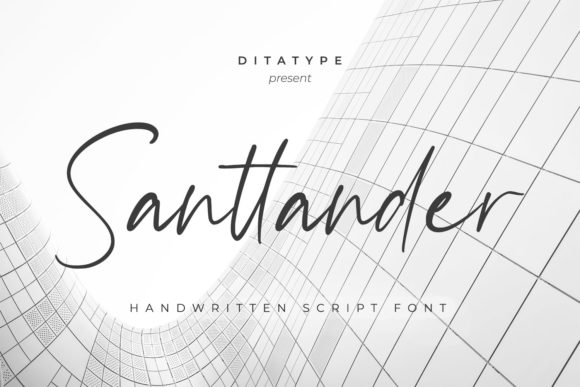 Santtander Font Poster 1