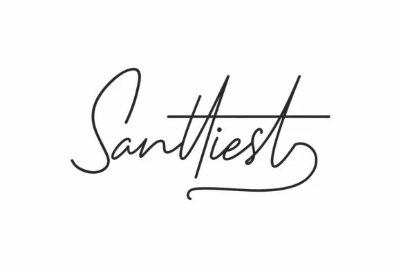 Santtiest Font Santtiest Font Poster 1