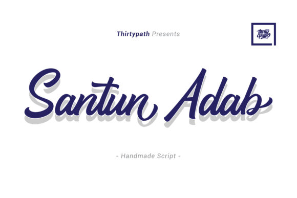 Santun Adab Font Poster 1