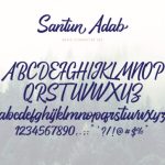 Santun Adab Font Poster 6