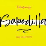 Sapodilla Font Poster 1