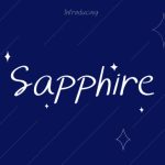 Sapphire Font Poster 1