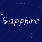 Sapphire Font Poster 1