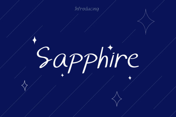 Sapphire Font Poster 1