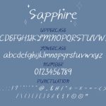 Sapphire Font Poster 3