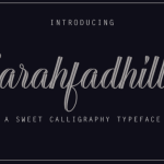 Sarahfadhilla Font Poster 1