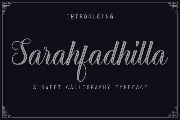 Sarahfadhilla Font Poster 1