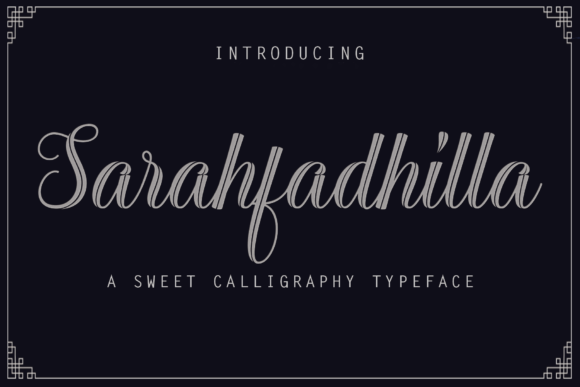 Sarahfadhilla Font Sarahfadhilla Font Poster 1