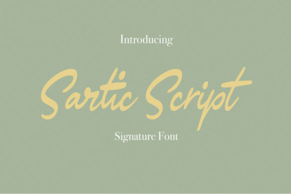 Sartic Script Font Poster 1