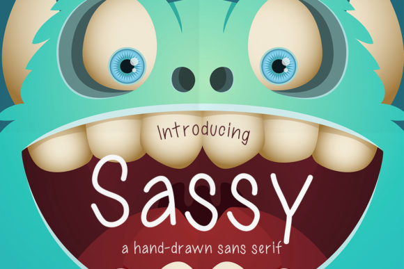 Sassy Font Poster 1