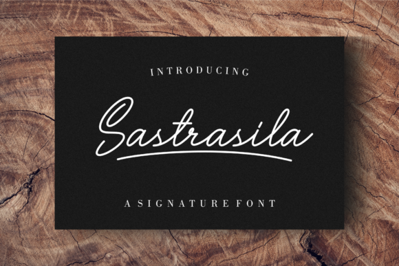 Sastrasila Font Poster 1