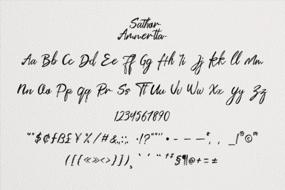 Sathor Ammertta Font Poster 4