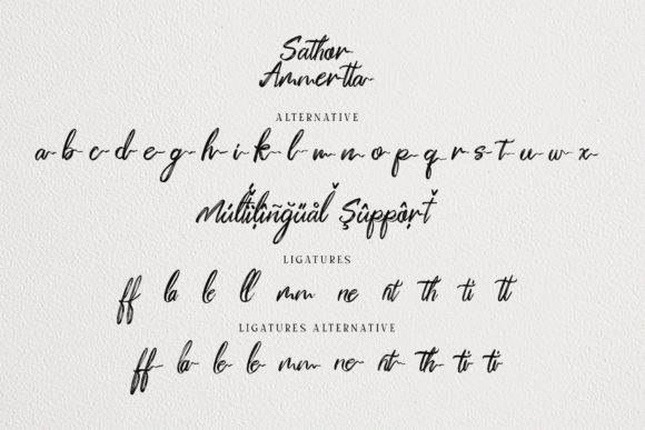 Sathor Ammertta Font Poster 5
