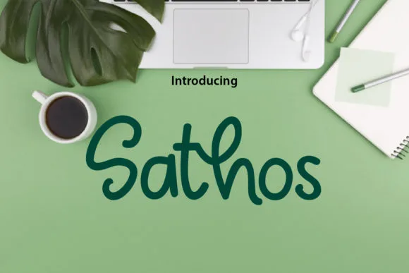 Sathos Font Sathos Font Poster 1