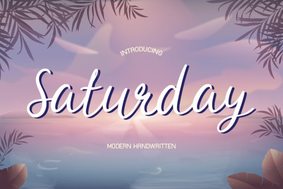 Saturday Font Poster 1