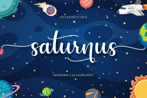 Saturnus Font Poster 1