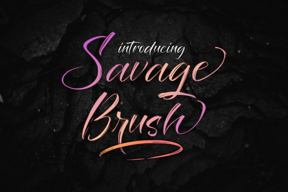 Savage Brush Font Poster 1