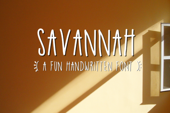 Savannah Font Poster 1