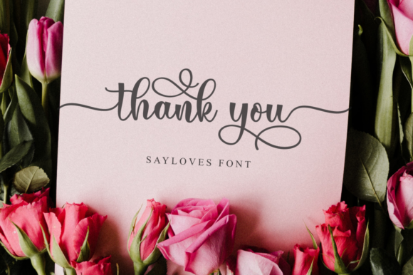 Sayloves Font Poster 4
