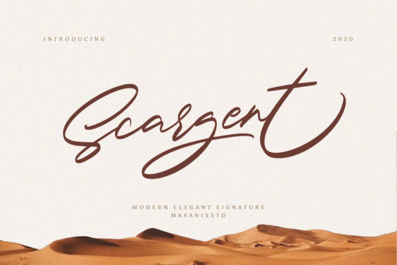 Scargent Font Poster 1