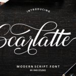 Scarlatte Font Poster 1