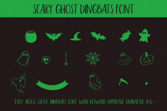 Scary Ghost Font Poster 5