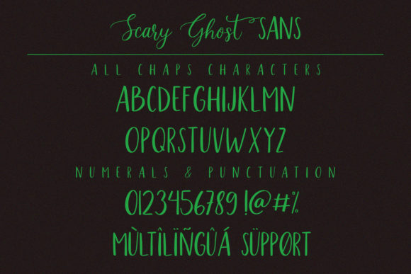 Scary Ghost Font Poster 8