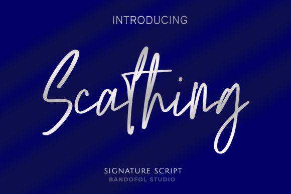 Scathing Font Poster 1