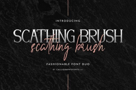 Scathing Brush Font