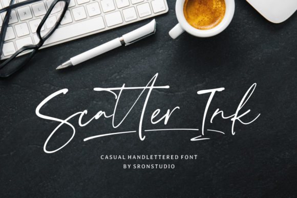 Scatter Ink Font Poster 1