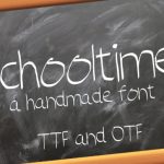 Schooltime Font Poster 1