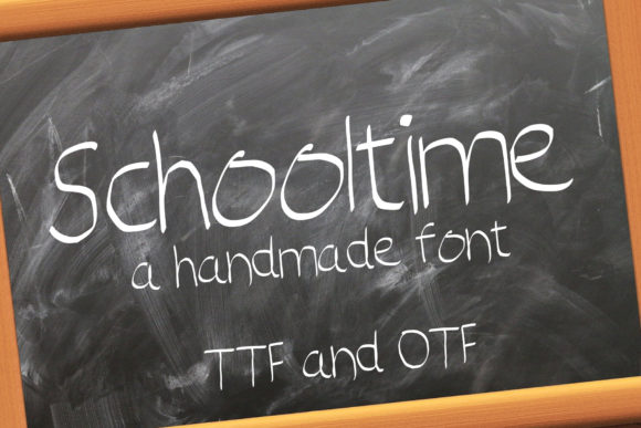 Schooltime Font Poster 1