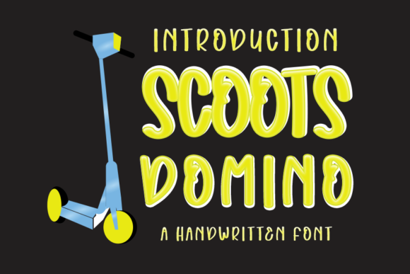 Scoots Domino Font Poster 1