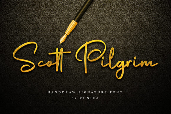 Scott Pilgrim Font Poster 1