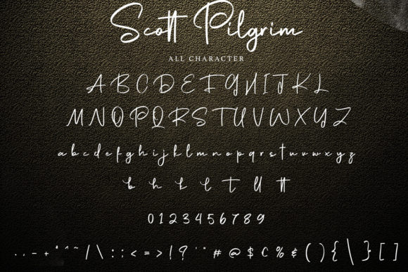 Scott Pilgrim Font Poster 5