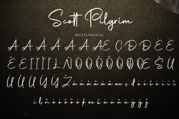 Scott Pilgrim Font Poster 6