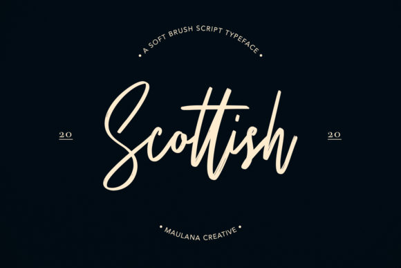 Scottish Font Poster 1