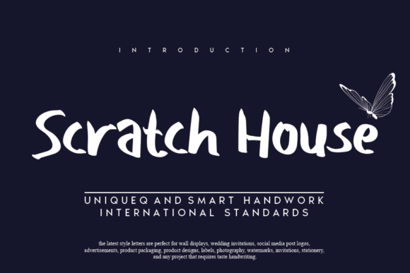 Scratch House Font Poster 1
