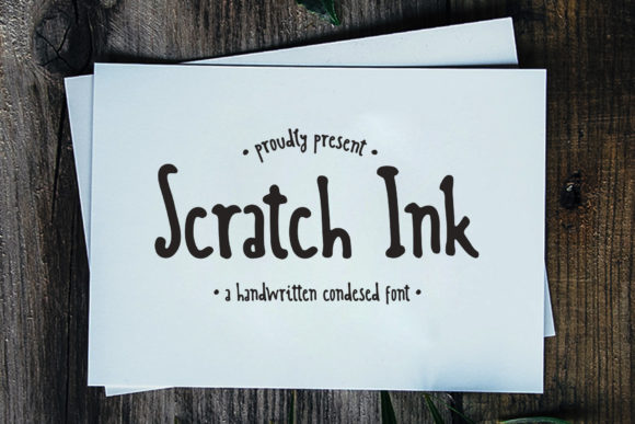 Scratch Ink Font Poster 1