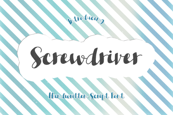 Screwdriver Font Poster 1