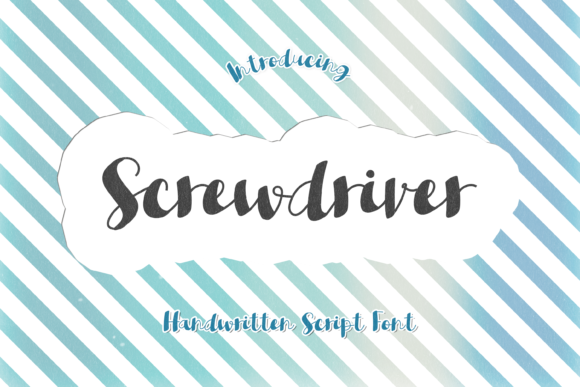 Screwdriver Font Screwdriver Font Poster 1