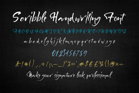 Scribble Font Poster 1