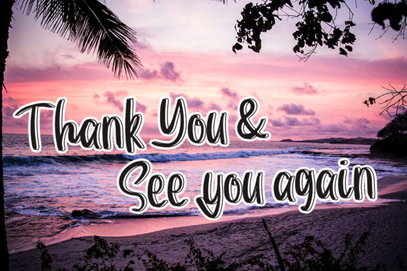 Sea Beach Font Poster 5