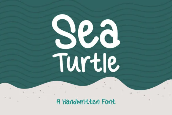 Sea Turtle Font Sea Turtle Font Poster 1