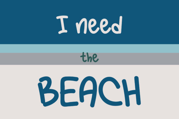 Sea Turtle Font Poster 4
