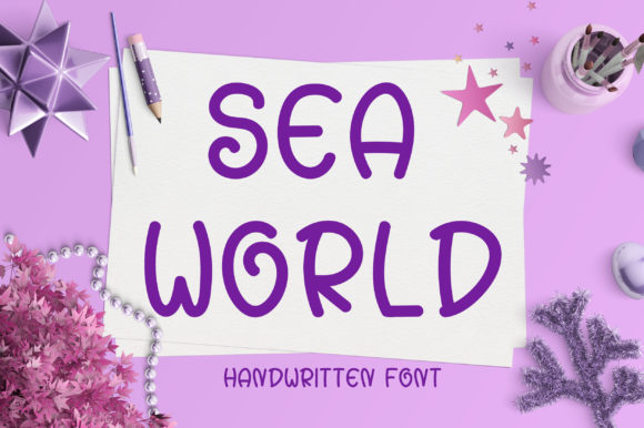 Sea World Font Poster 1