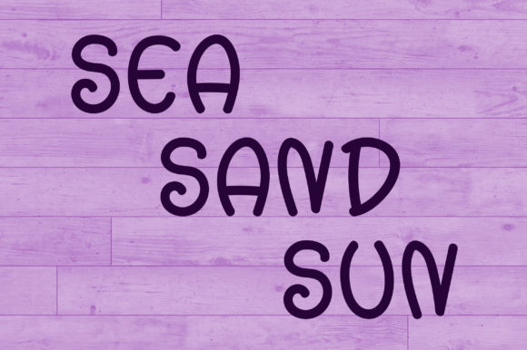 Sea World Font Poster 3