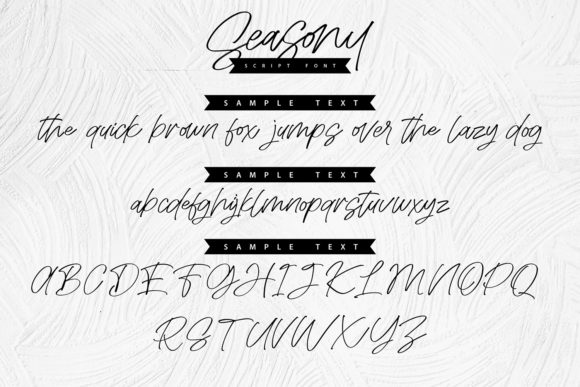 Seasony Font Poster 4